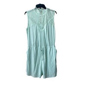White Birch Shorts Romper NWT